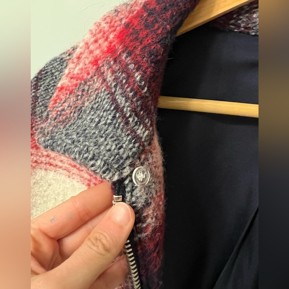 GAP wool plaid petite coat - Picture 3 of 9